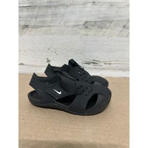 Nike Sunray Protect 2 Sandals 9 Toddler Black Closed Toe Sandals GUC